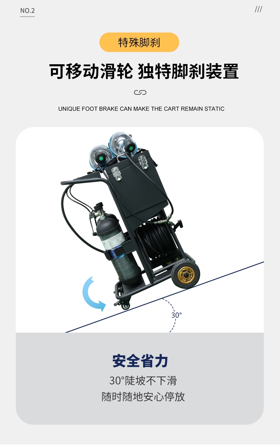 海固HG-CHZK2/A 6.8L两瓶高压高压送风式长管呼吸器