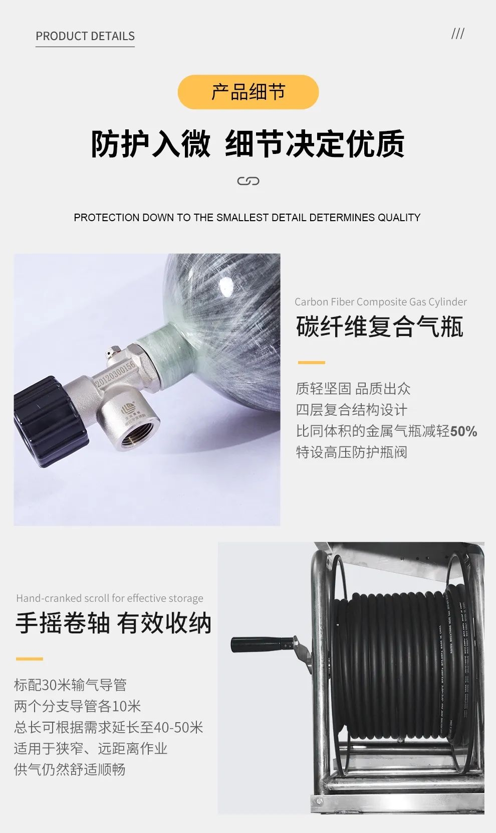 品质升级 | HG-CHZK2、A 6.8L两瓶高压送风式长管呼吸器,为安全、舒适而生 品质升级 | HG-CHZK2、A 6.8L两瓶高压送风式长管呼吸器,为安全、舒适而生