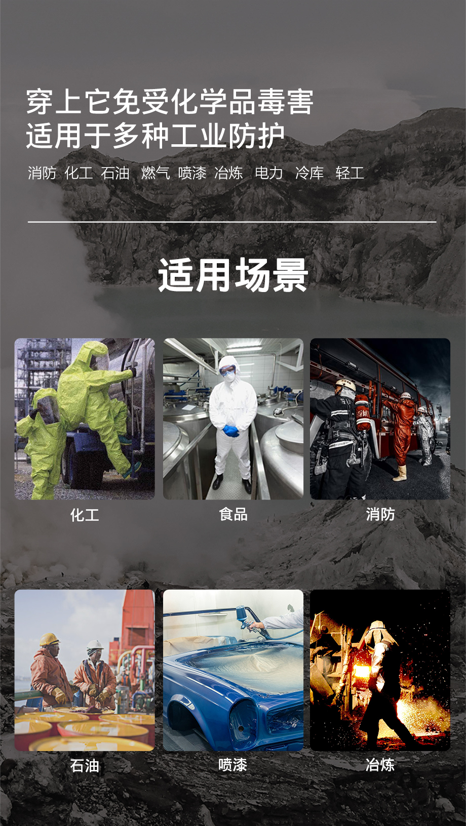 海固FH-2WP半封闭轻型防化服 外置二级防化服（黄色款）