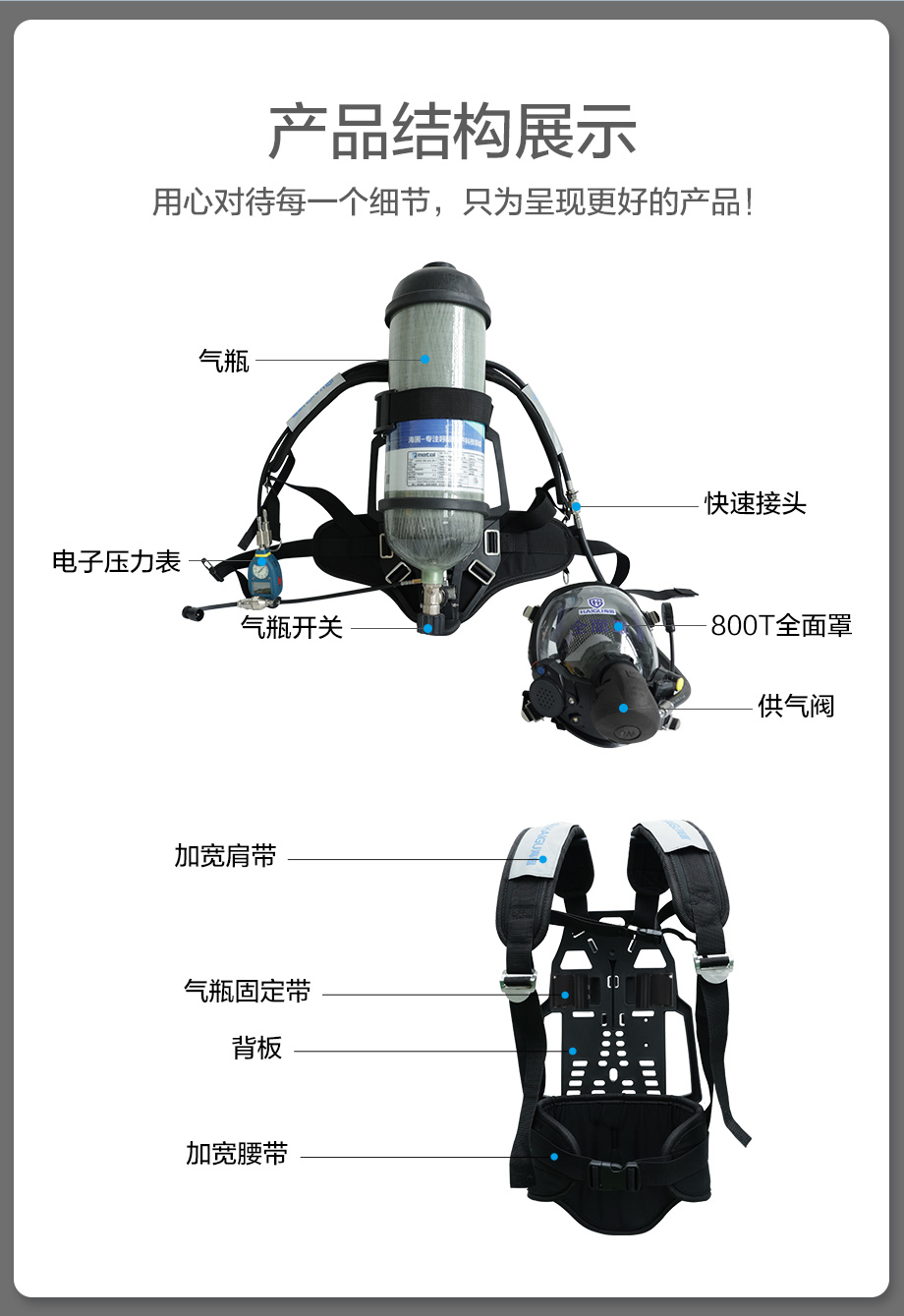 海固RHZKF9/30 正压式空气呼吸器 远程通讯+抬头显示+快充装置