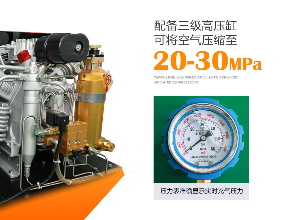 新款海固HG-CQ215高压呼吸空气压缩机 空气呼吸器充气泵