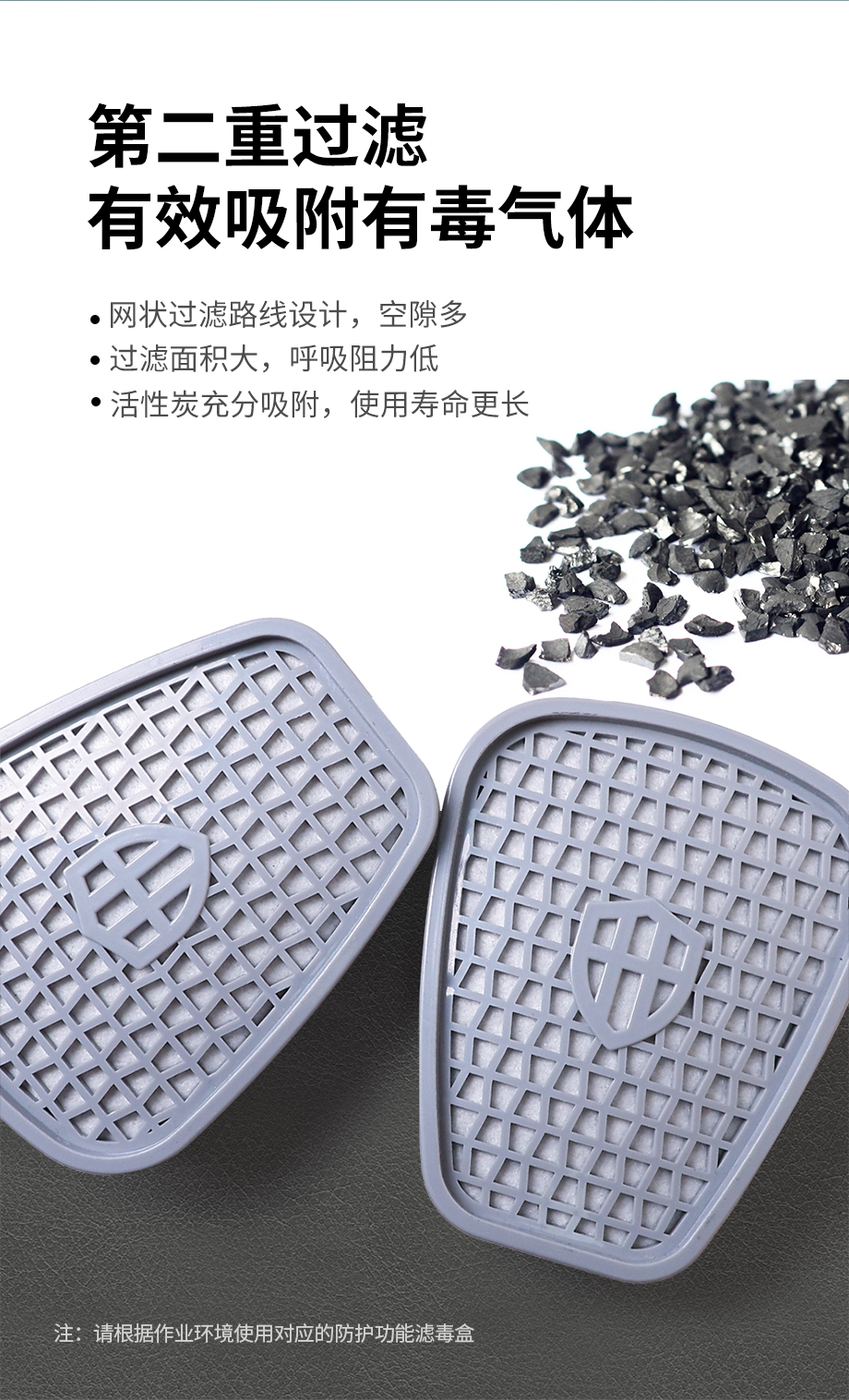海固800D全面罩+多功能滤毒盒+N2190滤棉+T形滤棉盖 防尘防毒套装