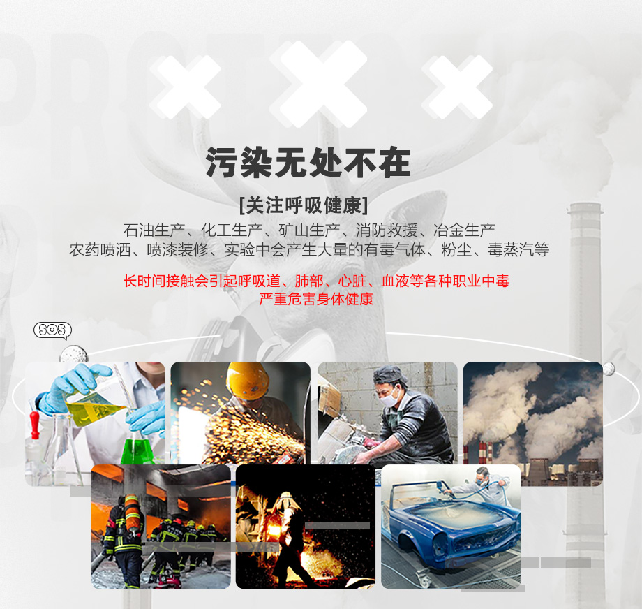 综合防酸性气体防毒面具套装-海固602半面罩+E型7号滤毒盒